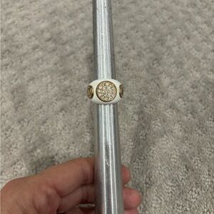 Coach White Resin Ring